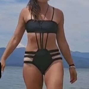 Black Strappy Cutout Bikini